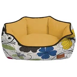 Лежак для собак Croci COZY FLO 85x66x23 см (квіти)
