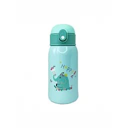 Термос-поїльник з силіконовою трубочкою MGZ-0318(Turquoise) чашкою, в чохлі з ремінцем, 550 мл - мініатюра 5