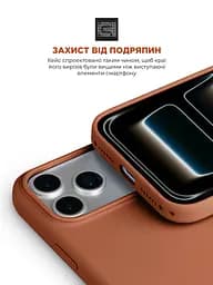 Силиконовый чехол с MagSafe для Apple iPhone 17 Pro, ICON2 MagCase, терракотовый, противоударный, панель с мягкой подкладкой, защита всего корпуса, поддержка беспроводной зарядки, совместим с защитными стеклами и пленками, ArmorStandart (ARM89023) - мініатюра 5