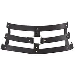 Портупея-пояс Bijoux Indiscrets Maze - Wide Belt and RestRaints Black, экокожа