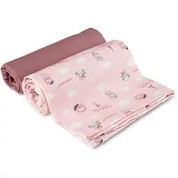 Пелюшка багаторазова Canpol babies Bonjour Paris рожева 70х70 см 2 шт. (26/901_pin) - мініатюра 2