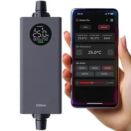 Нагрівач зовнішній Chihiros Heater Pro 16/22мм, 10-1000W з керуванням через додаток