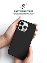 Силиконовый чехол для Apple iPhone 13 Pro, ICON2 Case, черный, противоударный, панель, защита всего корпуса, матовая поверхность Soft Touch, выступает над дисплеем, совместим с защитными стеклами и пленками, с микрофиброй, ArmorStandart (ARM60601) - мініатюра 8