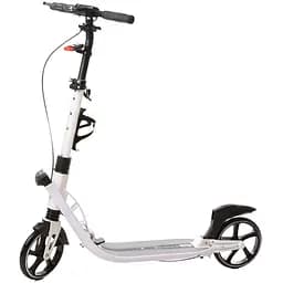 Самокат взрослый с ручным тормозом iTrike 90х16х36 см Белый 000217981