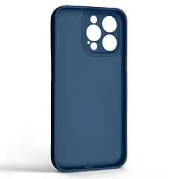 Силиконовый чехол для Apple iPhone 14 Pro Max, Icon Ring, синий, панель-накладка, с кольцом-подставкой на 360°, противоударный, возможность использования магнитных держателей, ArmorStandart (ARM68720) - мініатюра 2