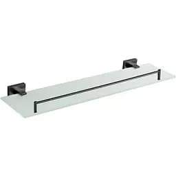 Полка стеклянная VBI Mars black VBI-040109BL, Черный матовый