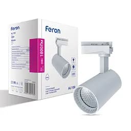 Светодиодный трековый светильник Feron AL100 20Вт 4000K белый