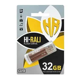 Флеш-накопичувач USB 32GB Hi-Rali Corsair Series Bronze (HI-32GBCORBR) - мініатюра 3