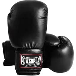 Рукавиці боксерські Power Play PP 3004, Black - 10 унцій - мініатюра 2
