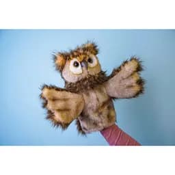 М'яка іграшка на руку Hansa Сова серія Puppet 34 см (7159) - мініатюра 2