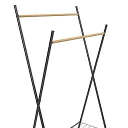 Стійка для одягу Casa Si Garment Rack Bamboo Black (CS92309W04) - мініатюра 2