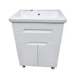 Тумба ПіК Сіметрі тандем + раковина Cersanit Como 60 см Білий 30412