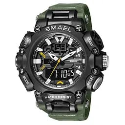 Наручний годинник чоловічий Smael 8053 Army Green (15186)