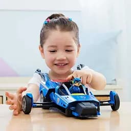 Ігровий набір Paw Patrol Цуценячий патруль у кіно 2: Поліцейський автомобіль-трансформер Гонщика делюкс (SM17732/7887) - мініатюра 12