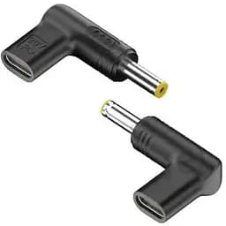 Перехідник Type-C to DC Adapter YX-21 PD19 5V 5.5 x 1.7 мм Acer Чорний