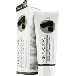 Уцінка. Пілінг-гель для обличчя Jigott Premium Facial Charcoal Peeling Gel із чорним вугіллям 180 мл
