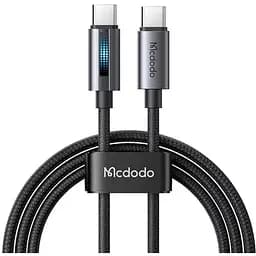 Кабель Mcdodo Type-C to Type-C 100W Cable With Breathing Light 1,2 м Черный