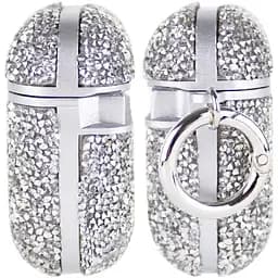 TPU чохол Bling World Rock Diamond для навушників AirPods 1/2 Срібний - мініатюра 3