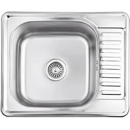 Кухонная мойка Brinex 5848 0,8 мм, врезная BRIN5848MDEC08