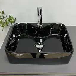 Умивальник VBI Forli black glossy накладний VBI-011106, Чорний