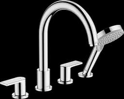 Змішувач Hansgrohe Vernis Shape врізний на край ванни на 4 отвори Chrome 71459000 Хром