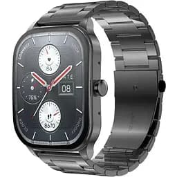 Умные часы с металлическим ремешком Xiaomi Amazfit Pop 3s Metal Black (Metallic Strap) черные
