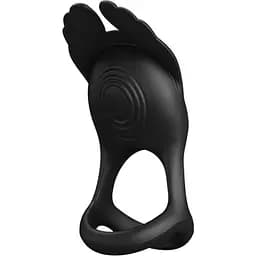 Виброкольцо Pretty Love Silas Vibrant Penis Ring 9.5 см черный