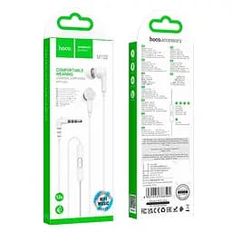 Навушники Hoco Ingenious universal earphones with microphone M102 1.2M, 90° - мініатюра 2