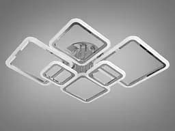 Люстра LED Diasha A8160/6HR 105W, 5775 лм, хром, сучасний стиль, діаметр 52 см, смарт з ІЧ пультом та димером - мініатюра 4