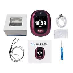 Трекер GPS V45 Tracker Pendant with display SIM (4GLTE with 2GGSM fallback) 600mAh Red - мініатюра 4