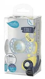 Силіконова симетрична пустушка Nuvita Air55 Cool Star, світиться в темряві, 0+ міс., світло-блакитний (NV7065GA) - мініатюра 4