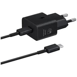 Сетевое зарядное устройство Samsung 25W + Cable USB-С to USB-С Black (EP-T2510XBEGEU) [95121]