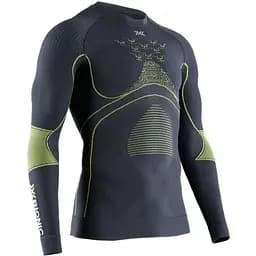 Термофутболка X-Bionic Energy Accumulator 4.0 Shirt Round Neck Long Sleeve Men S Чорний/Зелений (1068-EA-WT06W19M S G099)