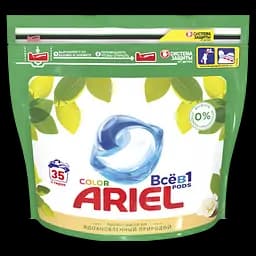 Капсулы для стирки Ariel Pods Все-в-1 Масло Ши, для белых и цветных тканей, 35 шт.