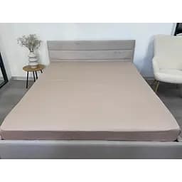 Простыня Ecotton Shiting Sand на резинке сатин 140х200 см бежевая (24788)