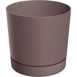 Горщик для квітів Prosperplast Tubo P з підставкою 8 л марсала (66019-4985)