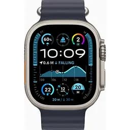 Смарт-годинник Apple Watch Ultra 2 GPS + Cellular 49mm Natural Titanium Case w. Navy Ocean Band (MX4D3) - мініатюра 2