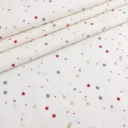 Пелюшка багаторазова Cosas непромокаюча Moon Stars 70х120 см, біла - мініатюра 3