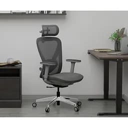 Крісло Mealux Q1 Air Fabric Grey ( HF Q-1 F/G) - мініатюра 4