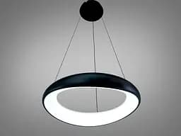 Світлодіодна люстра Romin з підсвічуванням на пульті 90 Вт чорна