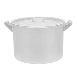 Кастрюля матовая алюминиевая с крышкой 4.5 л, Interos Серый 85665