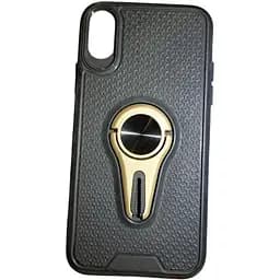 Чохол-накладка Hoco Car Mount з магнітом+тримачем для Apple iPhone X iPhone XS Black/yellow