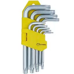 Набір Г-подібних ключів Сталь Torx з отвором 9 шт. (44533)