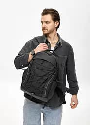 Мужской рюкзак Sambag Zard Neo черный с декором 43 х 27 х 13 см (25000264m)