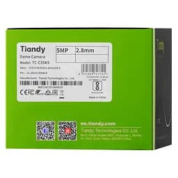 Камера Tiandy TC-C35KS 5МП фіксована купольна камера Starlight з ІЧ, 2.8 мм - мініатюра 3