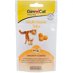 Ласощі для котів GimCat Multi-Vitamin Tabs 40 г (мультивітамін)