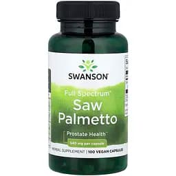 Натуральна добавка Swanson Full Spectrum Saw Palmetto 540 мг 100 капсул