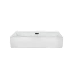 Умивальник Qtap Nando LT підвісний прямокутний 600x440x130 мм White + донний клапан PU02O, Білий - мініатюра 3