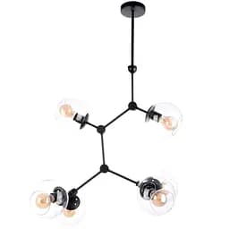 Люстра Brille молекула в зале E27 60W BK (BL-338S/6)