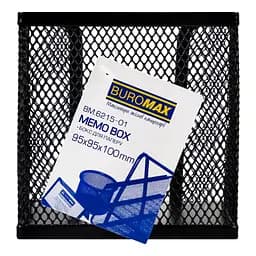 Бокс для паперу Buromax металевий 10х10х10 см чорний (BM.6215-01) - мініатюра 6